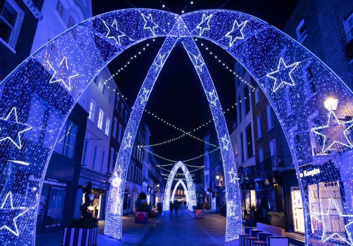 Luci di Natale a Mayfair