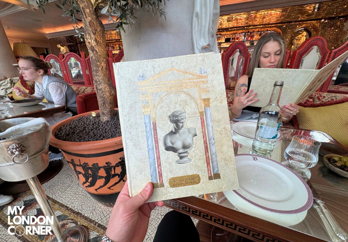 Menu fisso Bacchanalia Mayfair
